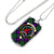 Armstrong Modern Clan Tartan Military Tag Bangle - kittentee