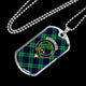 Abercrombie Tartan Plaid Military Tag Bangle - kittentee