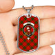 Adair Tartan Plaid Military Tag Bangle - kittentee