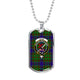 Adam Scottish Clan Tartan Military Tag Bangle - kittentee