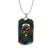 Adam Tartan Plaid Military Tag Bangle - kittentee