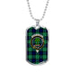 Abercrombie Scottish Clan Tartan Military Tag Bangle - kittentee