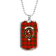 Adair Scottish Clan Tartan Military Tag Bangle - kittentee