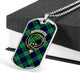 Abercrombie Tartan Plaid Military Tag Bangle - kittentee