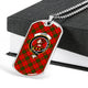Adair Tartan Plaid Military Tag Bangle - kittentee