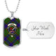 Adam Tartan Plaid Military Tag Bangle - kittentee