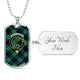 Abercrombie Tartan Plaid Military Tag Bangle - kittentee