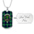 Abercrombie Scottish Clan Tartan Military Tag Bangle - kittentee