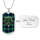 Abercrombie Scottish Clan Tartan Military Tag Bangle - kittentee