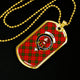 Adair Tartan Plaid Military Tag Bangle - kittentee