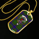 Adam Scottish Clan Tartan Military Tag Bangle - kittentee