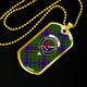 Adam Tartan Plaid Military Tag Bangle - kittentee