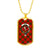 Adair Tartan Plaid Military Tag Bangle - kittentee