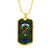 Adam Scottish Clan Tartan Military Tag Bangle - kittentee