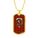 Adair Scottish Clan Tartan Military Tag Bangle - kittentee