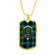 Abercrombie Scottish Clan Tartan Military Tag Bangle - kittentee