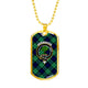 Abercrombie Tartan Plaid Military Tag Bangle - kittentee