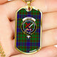 Adam Scottish Clan Tartan Military Tag Bangle - kittentee