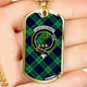 Abercrombie Tartan Plaid Military Tag Bangle - kittentee