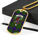 Adam Scottish Clan Tartan Military Tag Bangle - kittentee