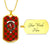 Adair Tartan Plaid Military Tag Bangle - kittentee