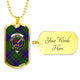 Adam Tartan Plaid Military Tag Bangle - kittentee