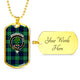 Abercrombie Scottish Clan Tartan Military Tag Bangle - kittentee