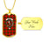 Adair Scottish Clan Tartan Military Tag Bangle - kittentee