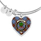 Anderson Modern Scottish Clan Tartan Bangle Heart - kittentee