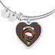 Bethune Scottish Clan Tartan Bangle Heart - kittentee