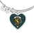 Broun Scottish Clan Tartan Bangle Heart
