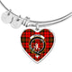 Brodie Modern Scottish Clan Tartan Bangle Heart