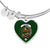 Agnew Hunting Clan Tartan Bangle Heart - kittentee