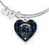 Arbuthnot Scottish Clan Tartan Bangle Heart