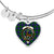 Blair Scottish Clan Tartan Bangle Heart