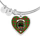 Baxter Modern Scottish Clan Tartan Bangle Heart - kittentee