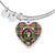 Buchanan Ancient Scottish Clan Tartan Bangle Heart