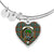 Bisset Scottish Clan Tartan Bangle Heart - kittentee