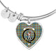 Balfour Scottish Clan Tartan Bangle Heart - kittentee