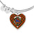 Bruce Scottish Clan Tartan Bangle Heart