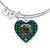 Armstrong Hunting Scottish Clan Tartan Bangle Heart - kittentee