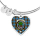 Anderson Scottish Clan Tartan Bangle Heart - kittentee