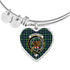 Bannatyne Scottish Clan Tartan Bangle Heart