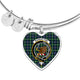Bannatyne Scottish Clan Tartan Bangle Heart - kittentee