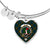 Aiton Scottish Clan Tartan Bangle Heart - kittentee