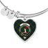 Aiton Scottish Clan Tartan Bangle Heart