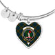 Aiton Scottish Clan Tartan Bangle Heart - kittentee