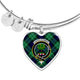 Abercrombie Tartan Plaid Bangle Heart - kittentee