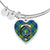 Barclay Hunting Scottish Clan Tartan Bangle Heart - kittentee