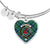 Armstrong Ancient Scottish Clan Tartan Bangle Heart - kittentee